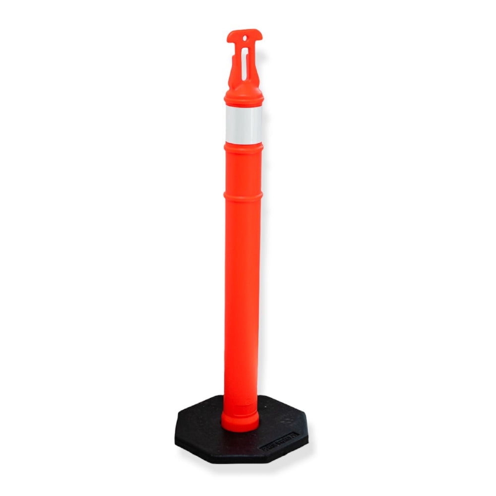 POSTE VIAL ALINEADOR C/REFLEJANTE Y BASE