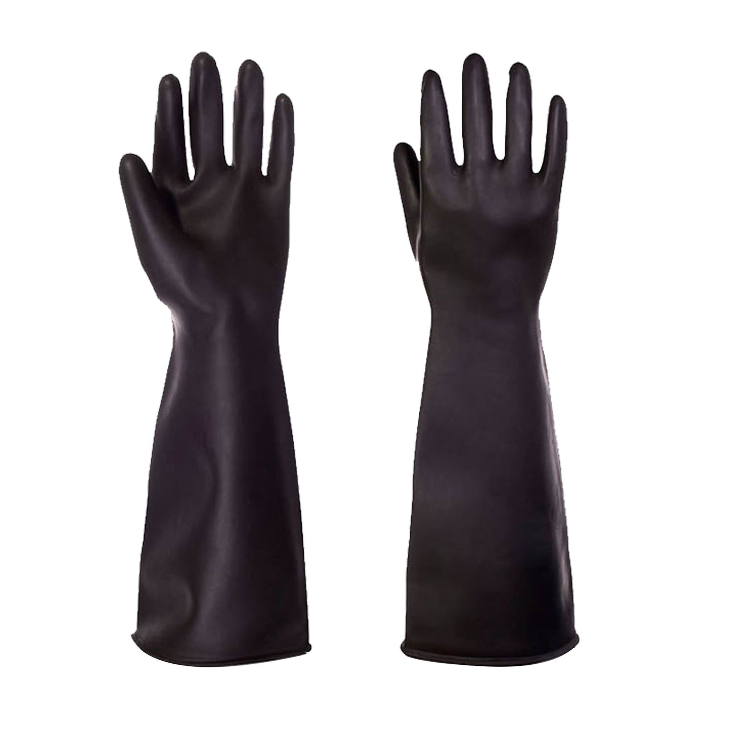 GUANTE DE LATEX NEGRO PARA ACIDOS 18"
