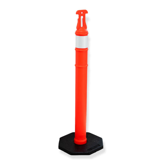 POSTE VIAL ALINEADOR C/REFLEJANTE Y BASE