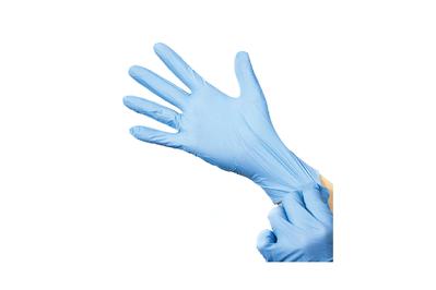 Guante de Nitrilo Desechable Azul